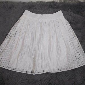 Liz Claiborne Eyelet Flare Skirt Size 6P